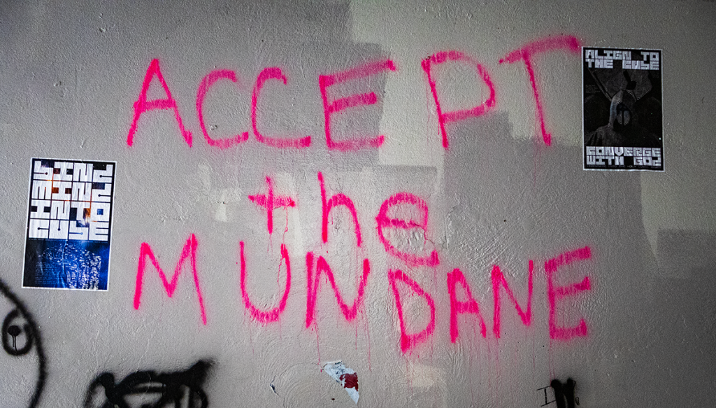 accept the mundane