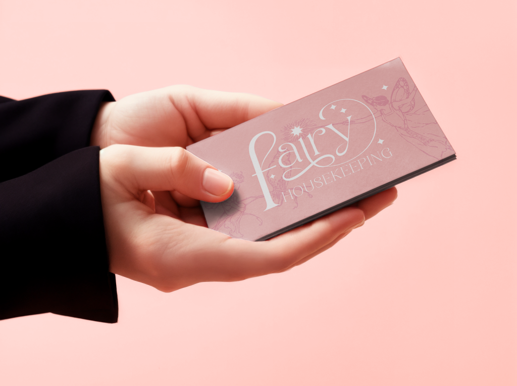 business card mockup sweater