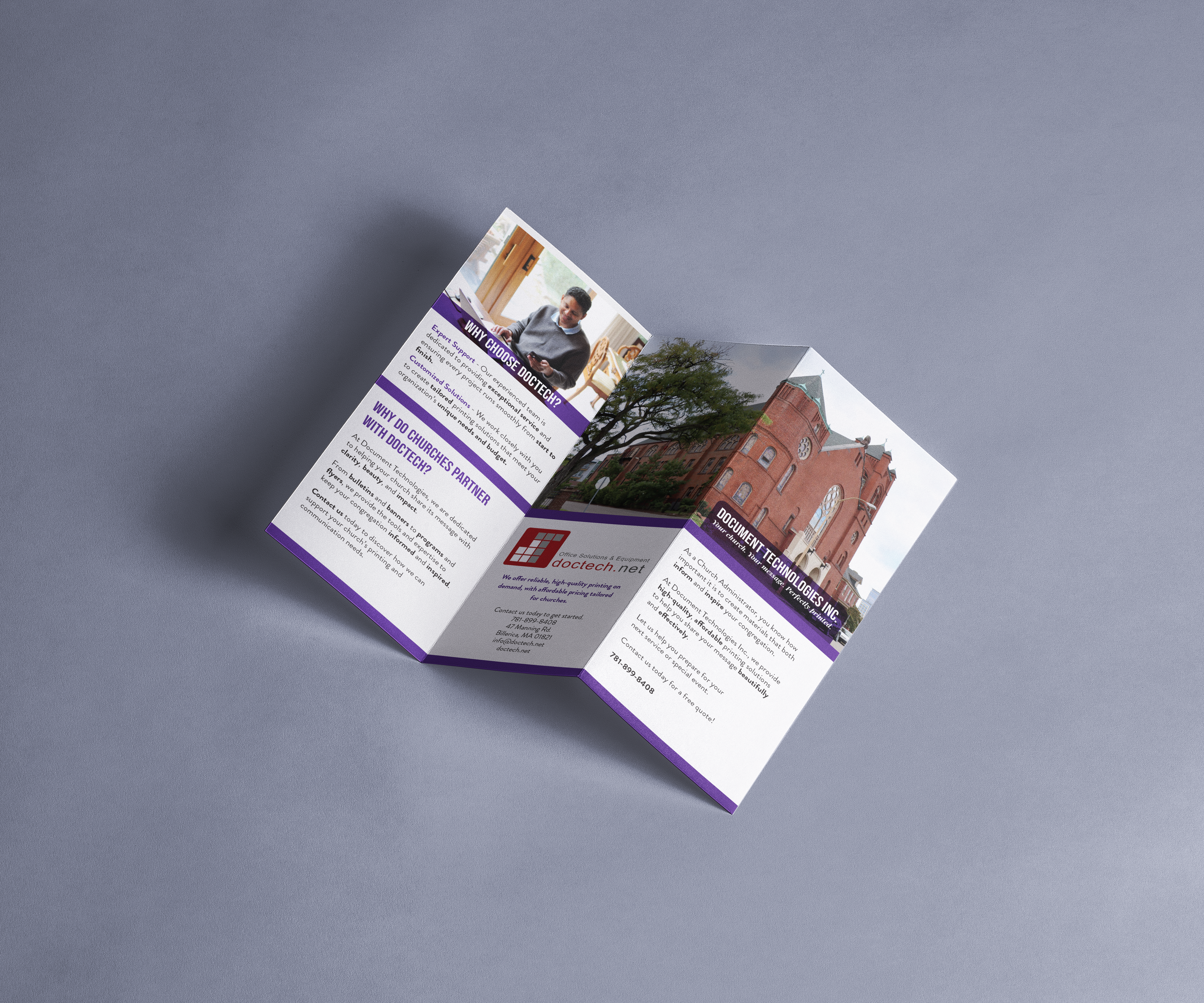 z fold brochure presentation mockup